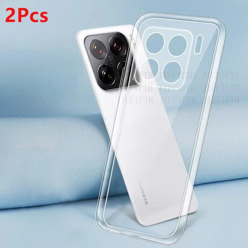 

2Pcs For Xiaomi 15 Pro Clear Transparent Soft TPU Silicone Phone Cases Cover Xiomi Mi 15 mi15pro Shell Protection TPU Coque