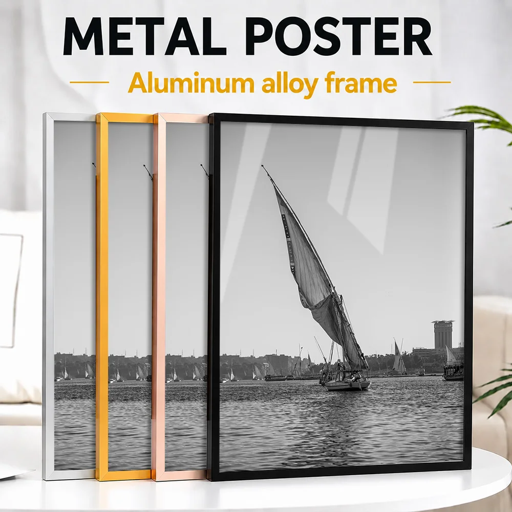 Sailboat At Sunset Framed Metal Print Customized Scenic Tribute Wall Art A Unique Gift For Urban Explorers To Display In Office