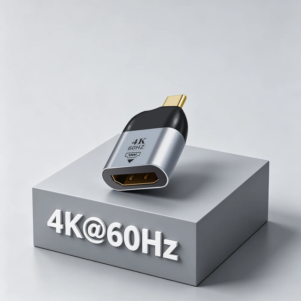 UGOURD USB C naar HDMI Adapter 4K@60Hz 4K@30Hz Type C HDMI Female Converter Thunderbolt 3/4 USB4 Compatibel voor MacBook Pro/Air TV