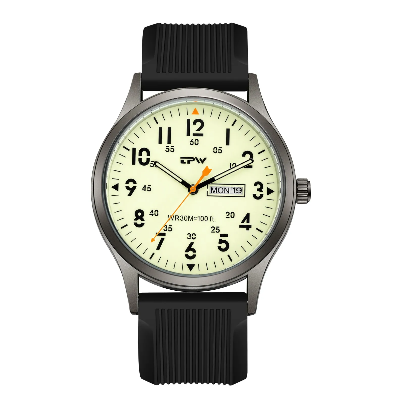 Mens Tactical Military Quartz Watch 24-Hour Field Luminous Pointer Date Window Waterproof Casual Male Wristwatch Sport Clock