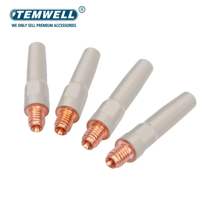 10PCS Anti-welding Slag Welding Wire Feeding Tips Coated Welding Torch Nozzle MIG MAG Special Material Welding Gun Consumables