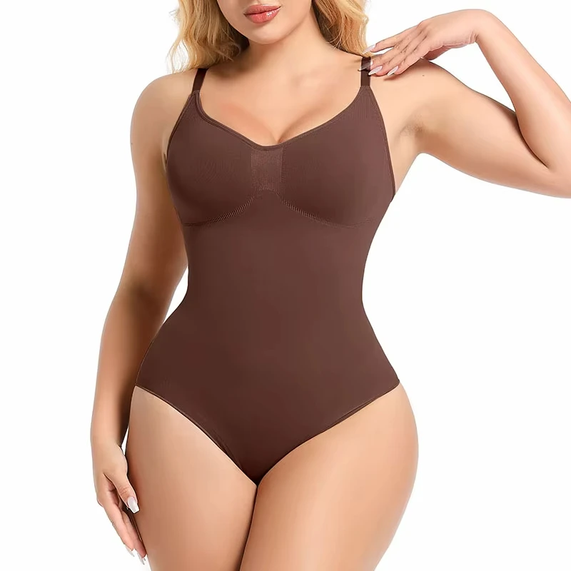 Seamless Brown Colombianas Shapewear Bodysuit Sculpt Waist Butt Lift Femmes Bodysuit Big Fat Women Sexy Body Shaper