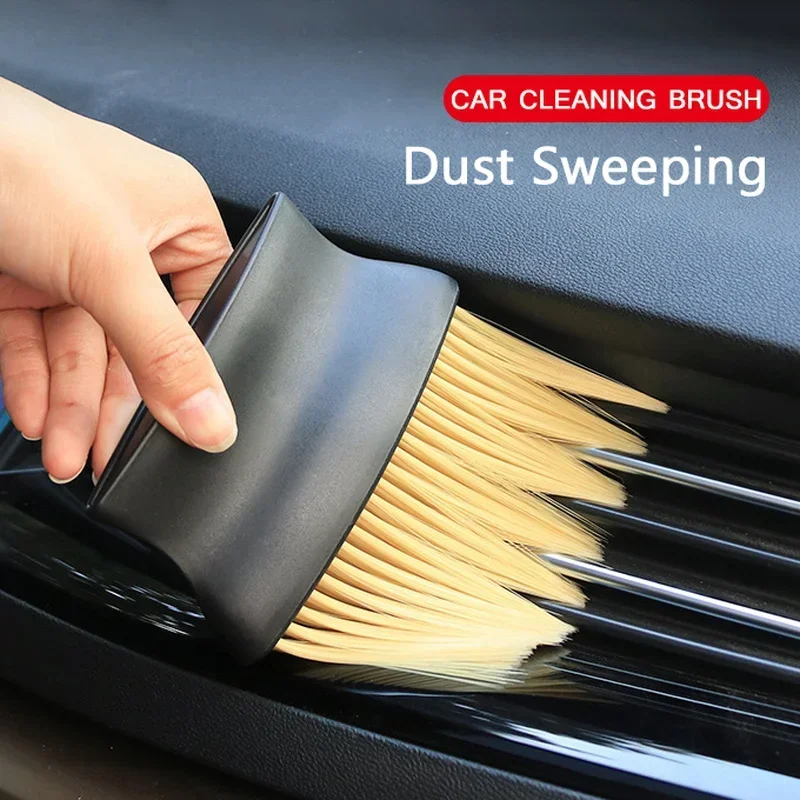 Car Interior Cleaning Soft Brush Dashboard Air Outlet Detailing Sweeping Dust Tools Auto Home Office Duster Brushes