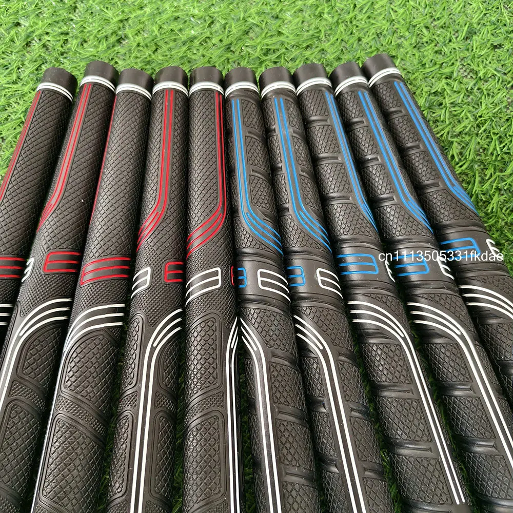 Good Quality CP2 Standard Midsize Jumbo Golf Club Grip Blue Wrap Red Pro Rubber Golf Grip Wood Iron/Fairway Golf Club Grip