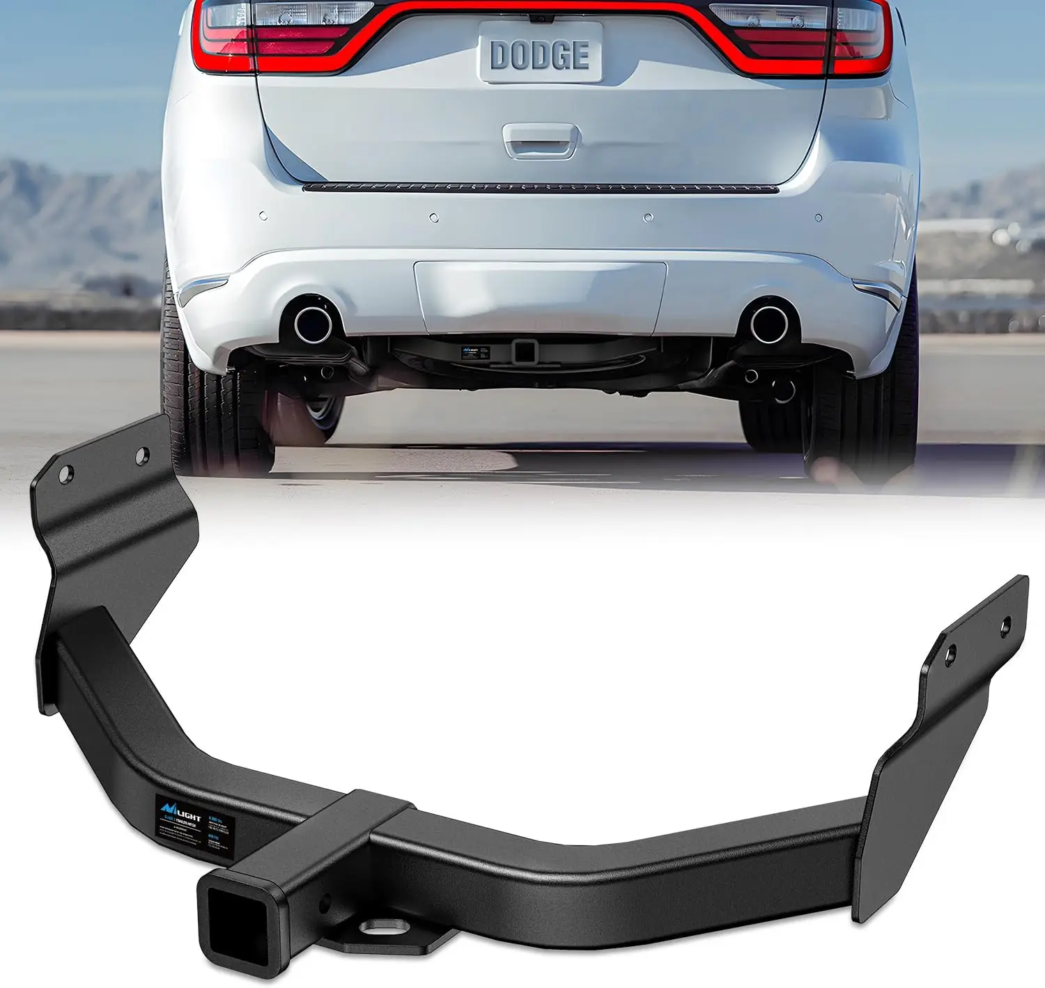 Class 3 Trailer Hitch for Dodge Durango & Jeep Grand Cherokee, Steel, No Color Mentioned, Multi - Fit for Ball Mount etc.