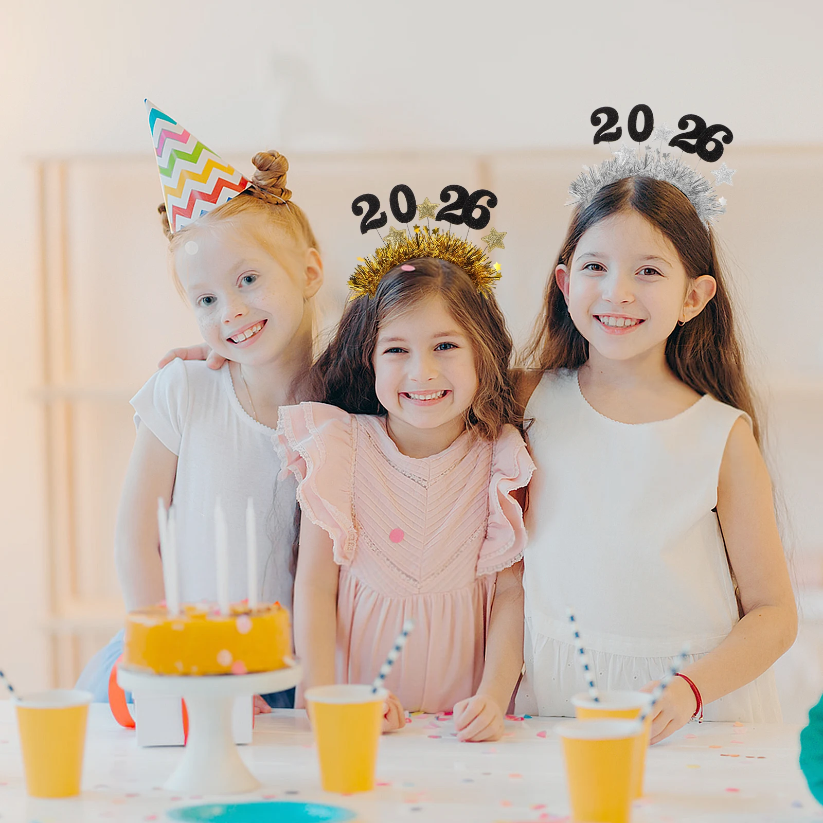 

2 PCS New Year Headband Accessories Bands Party Hedbands Years Headbands for Women Fabric