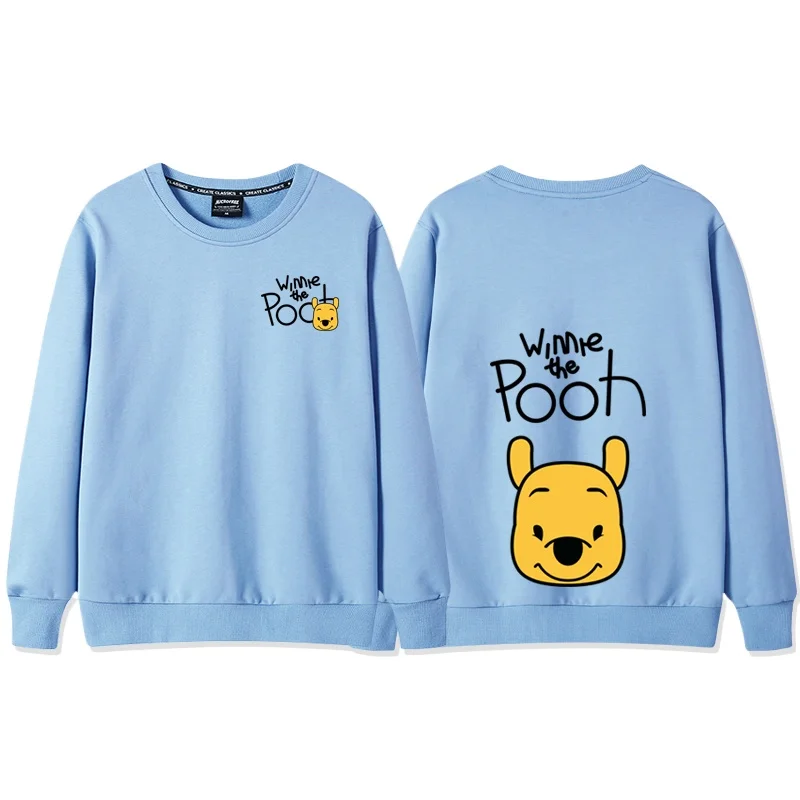 Winnie the Pooh Women\'s Sweatshirt Women\'s Crew Neck Top Fashion Trend Couple Sweatshirt Couple Loose Casual Neck TopSweatshirt