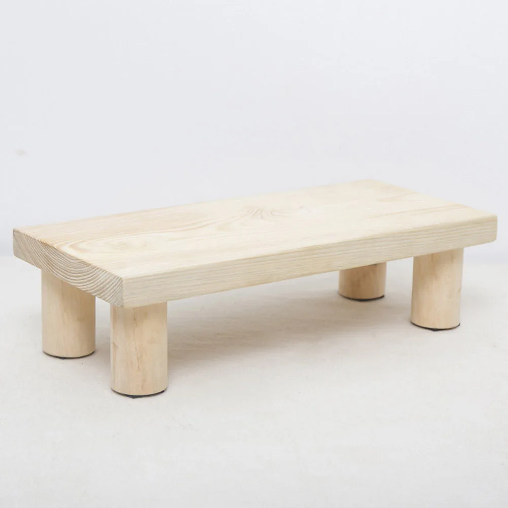 

Wooden Non High Stool Step for Bathroom Toilet Home Footrest Simple Design 1pc