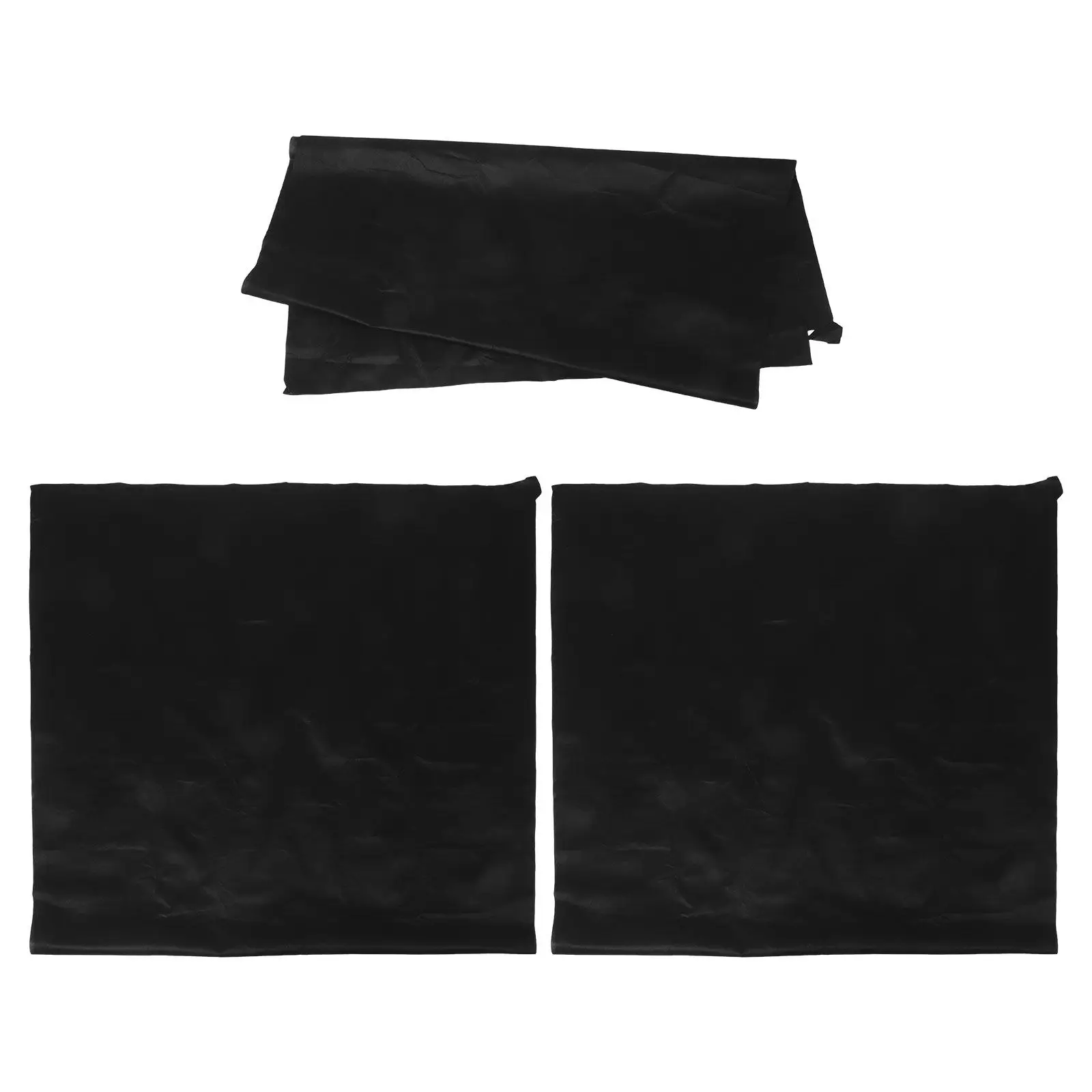 Flower Basket Liners 3 Pack Thick Black Nonwoven Fabric Planter Box Liners for Outdoor Garden Pots Patio