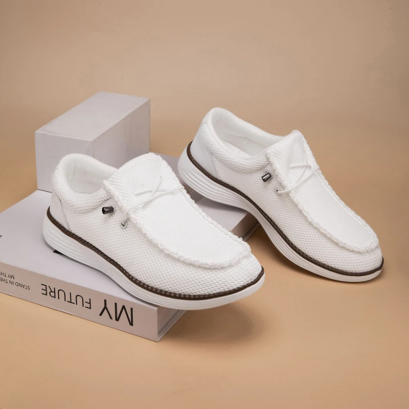 

Мужская повседневная обувь, парусиновые лоферы без шнуровки, удобные прогулочные туфли на плоской подошве для мужчин, нескользящие кроссовки на мягкой и мягкой подошве, большие размеры 39-48