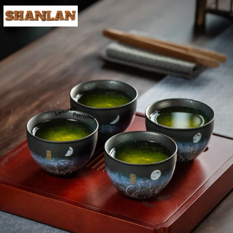 140 فرن تغيير الفخار الخشن فنجان الشاي الرجعية وعاء الشاي فنجان شاي مجموعة الشاي تذوق العطر كوب تشازان ماستر أكواب للشاي الحرفية #2