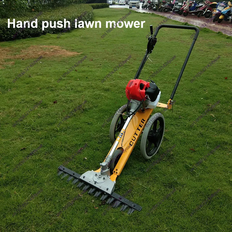 4-Stroke Hand-Push Lawn Mower Grass For Land Reclamation Garden Orchard Multi-Purpose Agricultural Brush Cutter