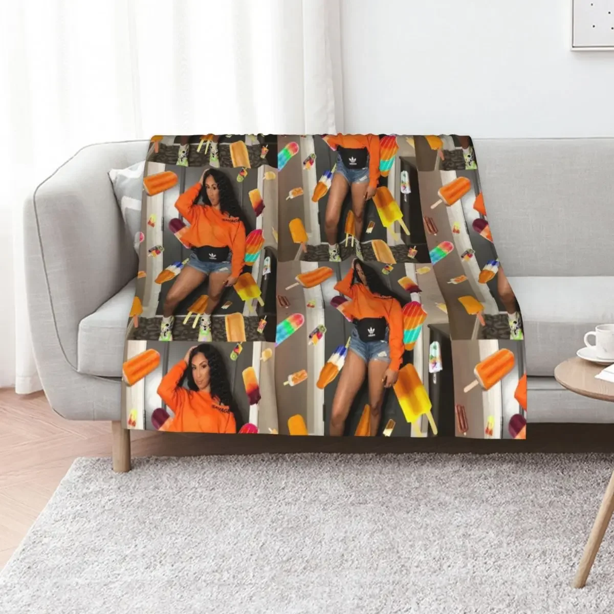 Queen Naija Throw Blanket Flannels christmas gifts Designers Decorative Sofa Blankets