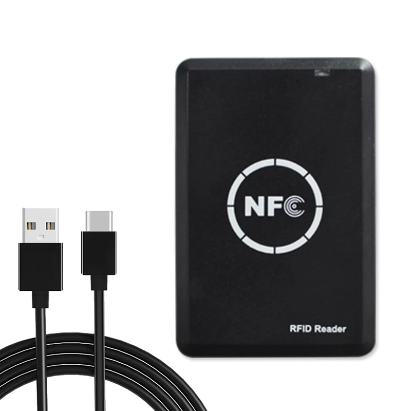 เครื่องทำสำเนาเครื่องอ่านการ์ด RFID ที่ห้อยกุญแจเครื่องเขียนเครื่องอ่านการ์ดอัจฉริยะ NFC 13.56MHz เข้ารหัสโปรแกรมเมอร์ UID keyfobs อัจฉริยะ