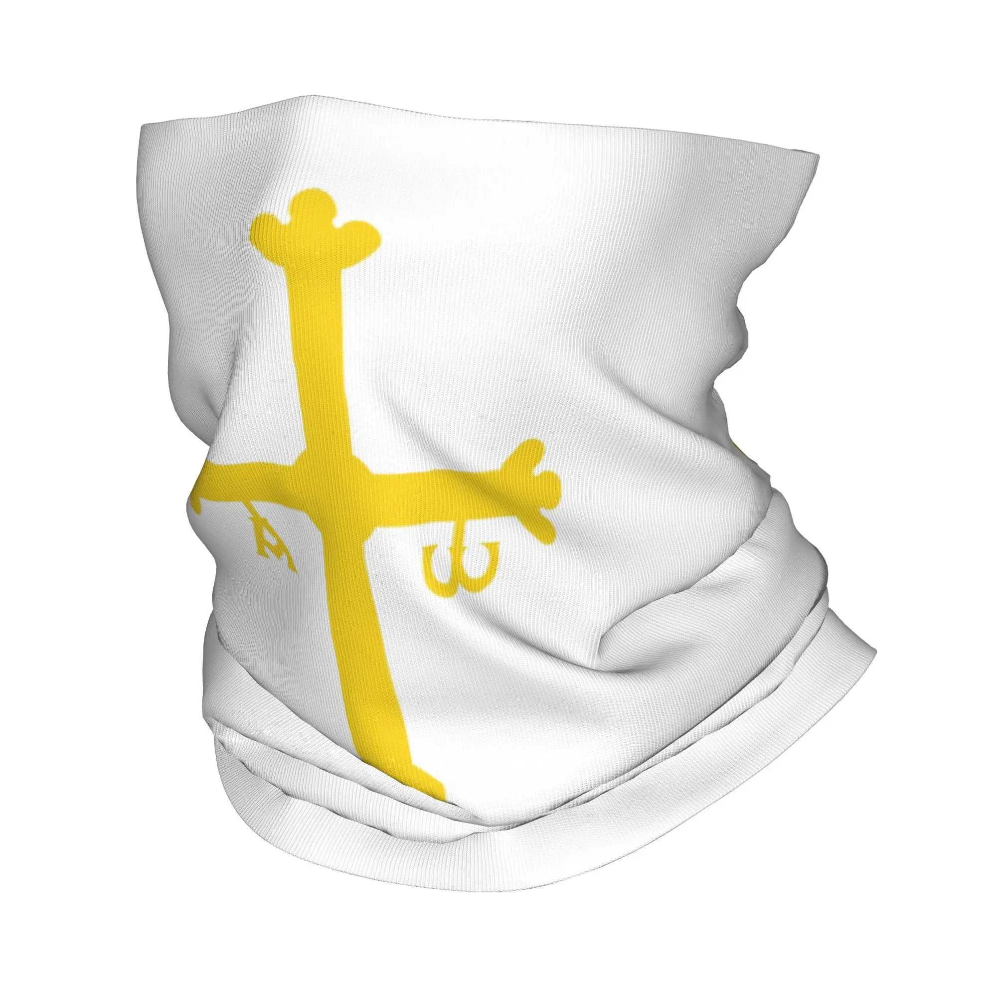 

Victory Cross Asturias Flag Bandana Neck Cover Printed Wrap Scarf Multi-use Cycling Scarf Outdoor Sports Unisex Adult All Season