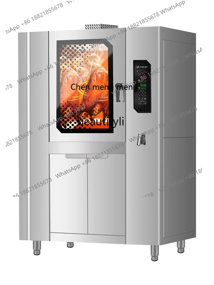 

New arrive Electric Roasted Duck Furnace Commercial Fast Automatic Rotation Hanging Furnace Chicken Roaster Pork Belly