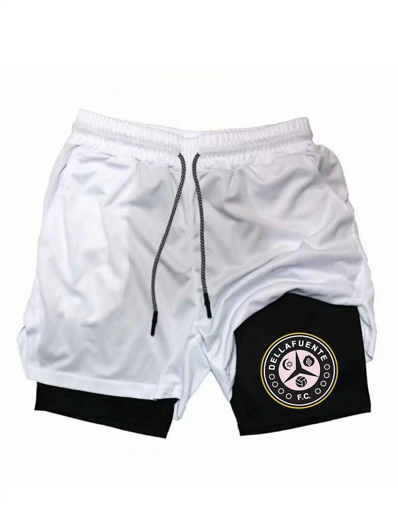 2026 Men's Sports Shorts Printed Sports Shorts, Double Layer, Quick Drying, Basketball, Fitness