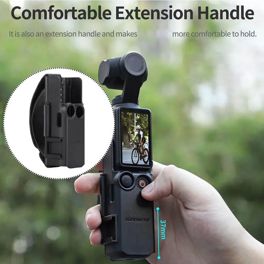 For DJI Osmo Pocket 3 Hand Band Protective Case Lanyard Expansion Frame Cold Shoe Extension Handle Cover For Pocket3 C3J8