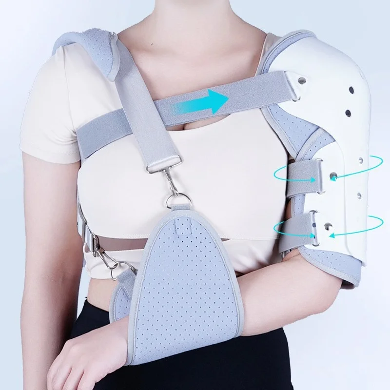 Breathable Shoulder Brace, Adjustable Arm Shoulder Stabilizer, Humerus Splint, Upper Limb Joint Support Protective Brace