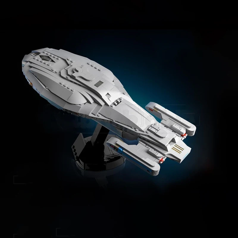 

897 шт. MOC знаменитая межзвездная модель космического корабля в сборе, строительные блоки, игрушки, детский подарок на день рождения