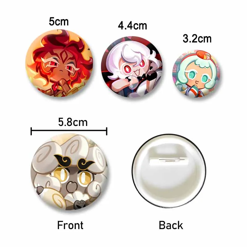 Cookie Run Kingdom Button Brooch Cute Cartoon Shadow Milk Enamel Pins DIY Bag Clothing Accessories Collar Badges Jewelry Gifts