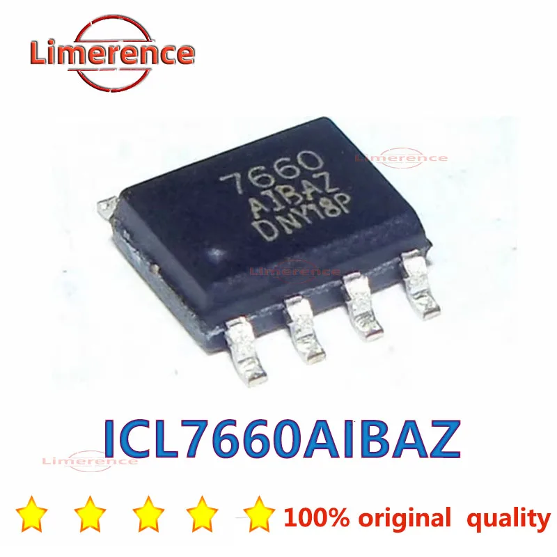 10pcs/lot ICL7660AIBAZ SOP8 ICL7660 7660AIBAZ ICL7660SCPAZ DIP ICL7662 ICL7662CBA ICL7662CPA CMOS Voltage Converters IC SOP-8