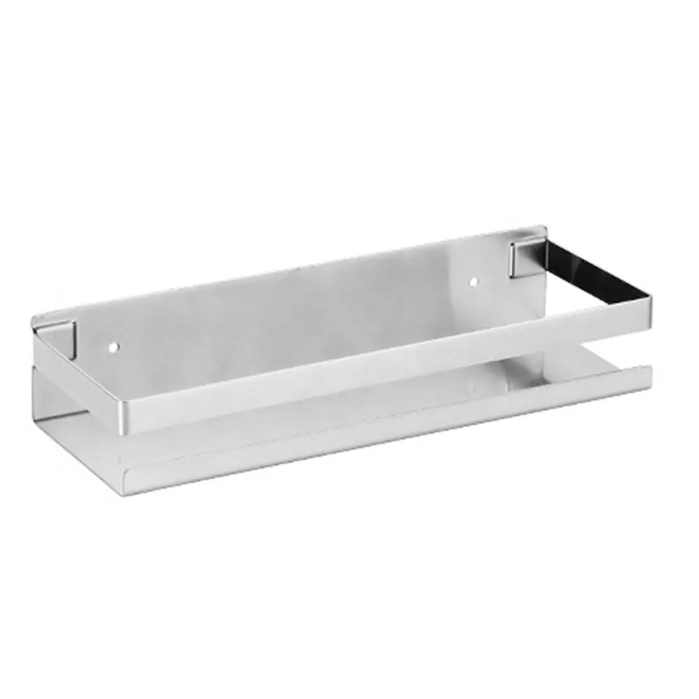 

304 Stainless Steel Spice Rack Organizer Wall Mount Sturdy Bathroom Shelf Durable No Punching Required Floating Shelves