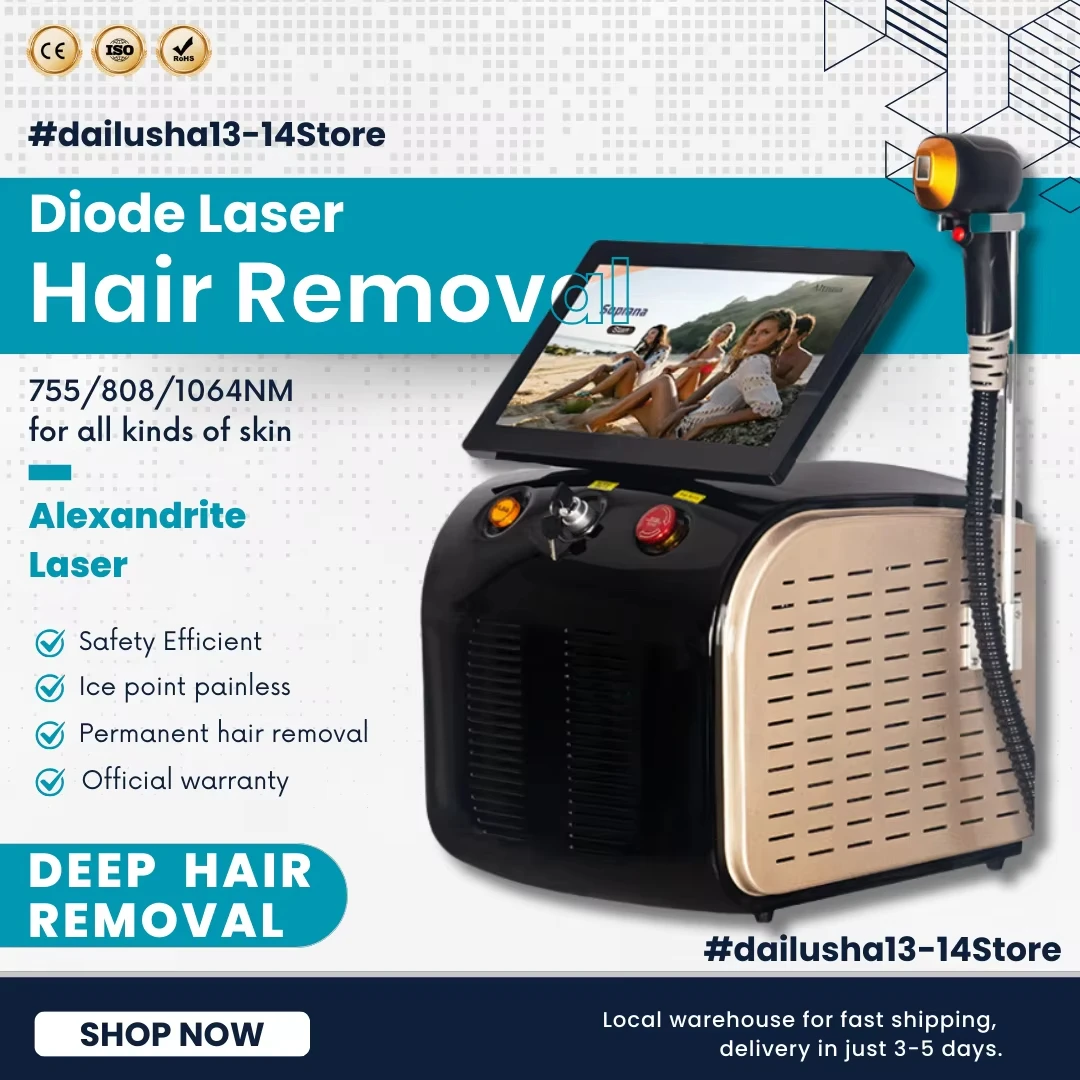 

2025 Newest 755nm 808nm1064nmDiode Hair Removal Machine 3000w Ice Titanium Platinum Painless Permanent Alexandrite Epilator