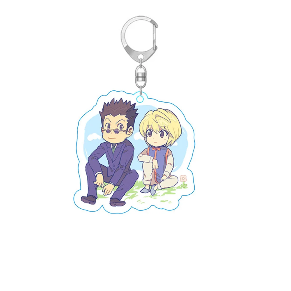 6CM Cute Anime Hunter Boy Acrylic Keychain Model Cosplay Characters Ornament Accessories Goods Collection Gifts