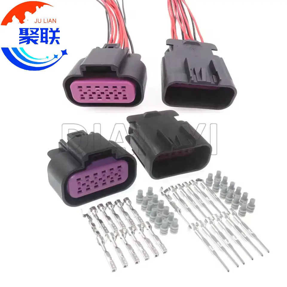 1Set 12Pin 15326854 13530777 15326849 Car Throttle Position Sensor Plug AC Assembly For Buick Auto Headlight Cable Socket