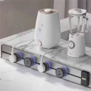 Baijiang fábrica inteligente mesa de escritório sistema de trilho de energia tomada elétrica tomada de trilho de energia elétrica