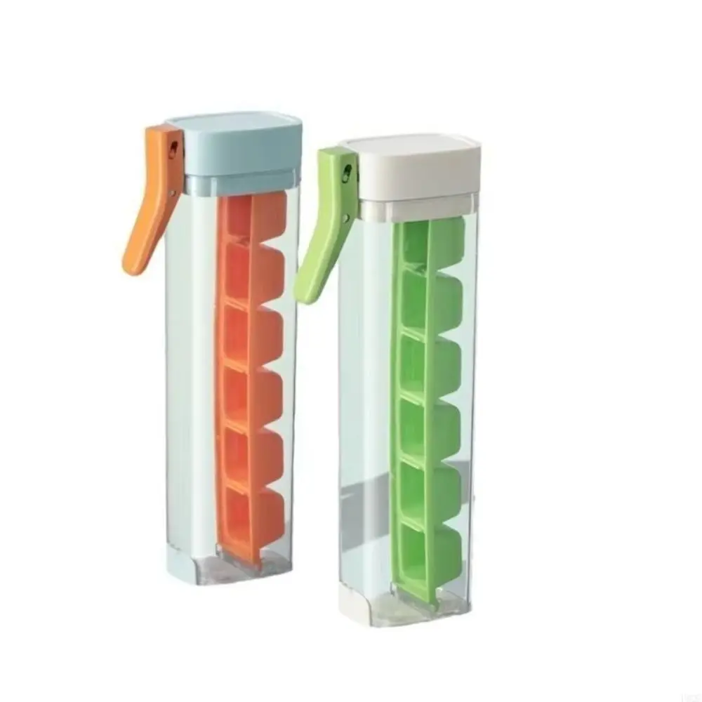 

Vertical One-handed Press Ice Cube Tray 6 Compartment Easy Removal Ice Tray Molds Easy Push DIY Ice Ball Maker Kitchen