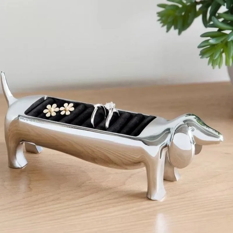 Metal Ring Stand Luxury Cartoon Ring Stands Creative Cute Rings Display Holders Miniature Portable Trinket Organizer Shelf
