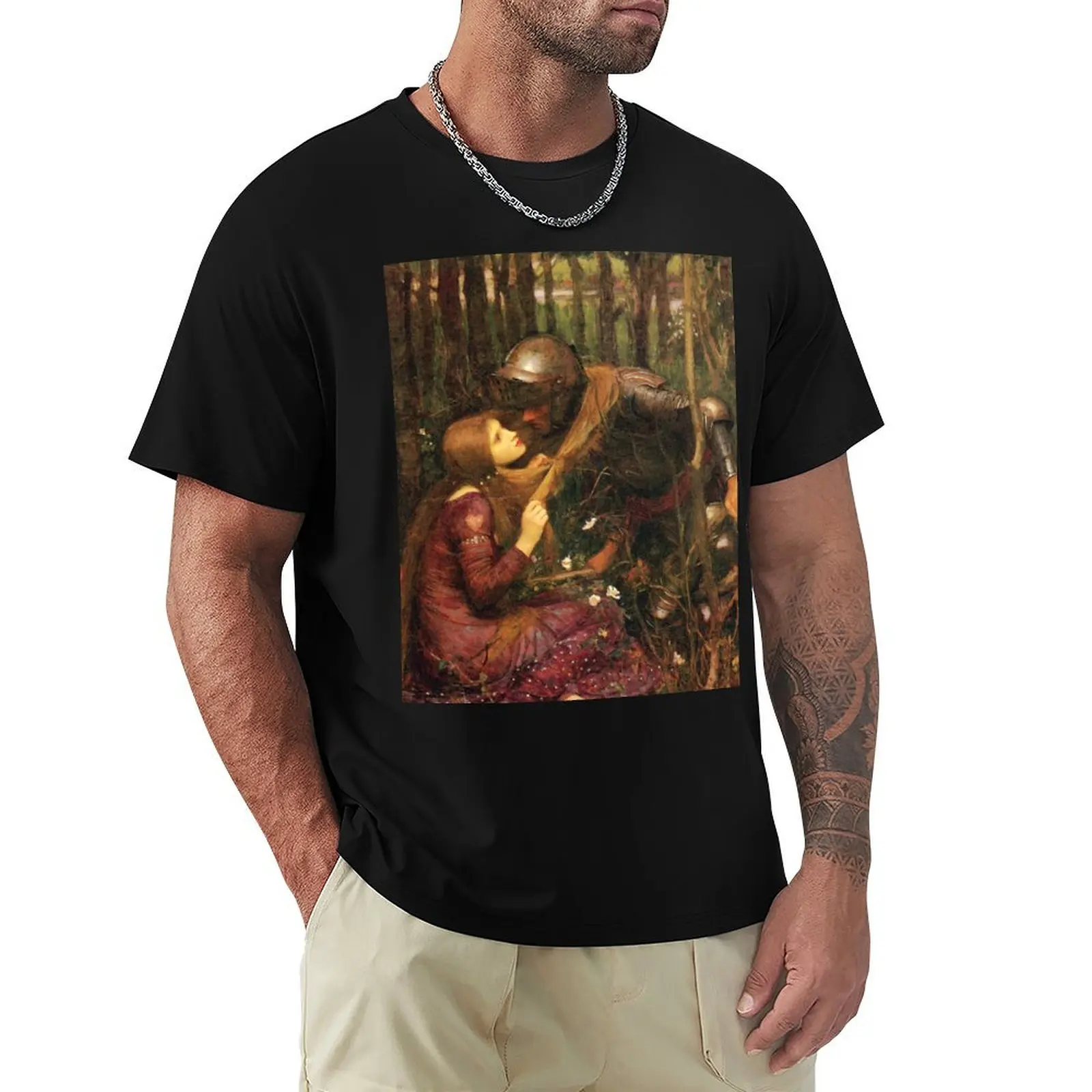 La Belle Dame sans Mercy - John William Waterhouse T-Shirt Casual Fashion Print Tee Top