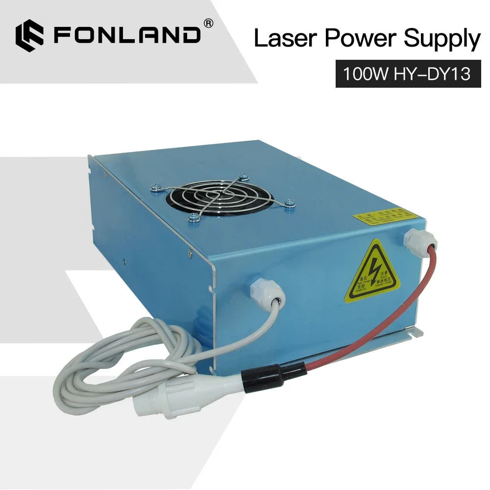 DY13 100w CO2 Laser Power Supply For RECI W2 Z2 S2 Yongli EFR CO2 Laser Tube Engraving Cutting Machine With Flex Cable Connector