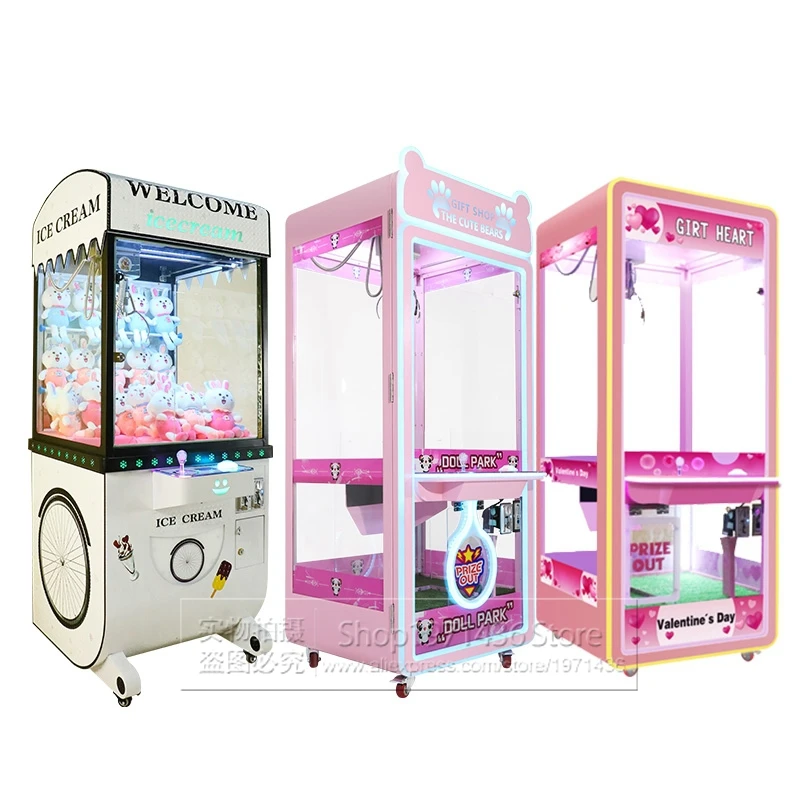 

Shopping Malls Adults Kids Play Claw Cranes Plush Toys Prize Gift Game Machine Doll Park Vending Amusement Arcade Machine