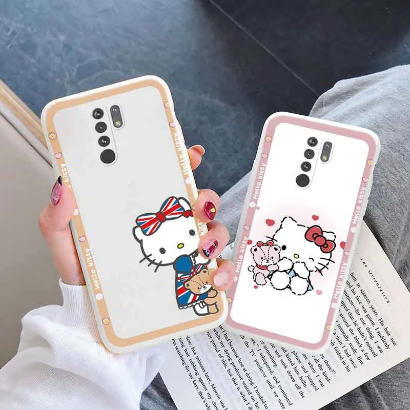 Phim Hoạt Hình Điện Thoại Ốp Lưng Kuromi Giai Điệu Cinnamoroll Dành Cho Xiaomi POCO M2 Redmi 9 Nắp Lưng Bé Gái Bé Trai Cho Redmi 9 Chống-Thả Ốp Lưng Silicon