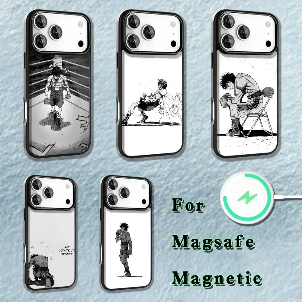 

Boxing H-Hajime no Ippo Phone Case For iPhone 17,16,15,14,13,12,11,Pro,Max,Plus,Mini,SE4,E Magnetic Magsafe Wireless Charging