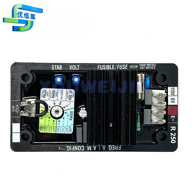 

R250 Регулятор безщеточного генератора Leroy-Somer Пластина AVR Автоматический регулятор напряжения