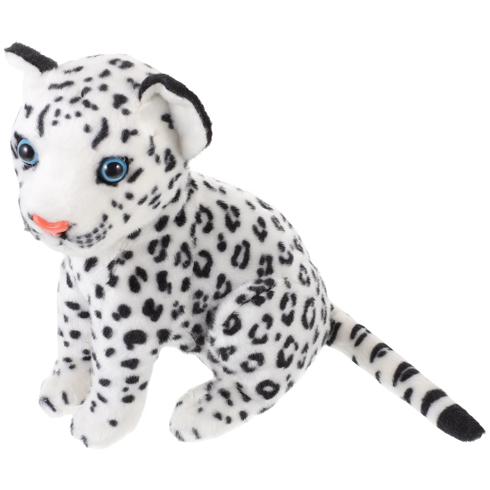 

Мягкая игрушка-плюшевый снежный барс в мультяшном стиле, милый, с эластичным наполнителем, для домашнего декора, спальни, дивана, прекрасный подарок в виде снежного барса