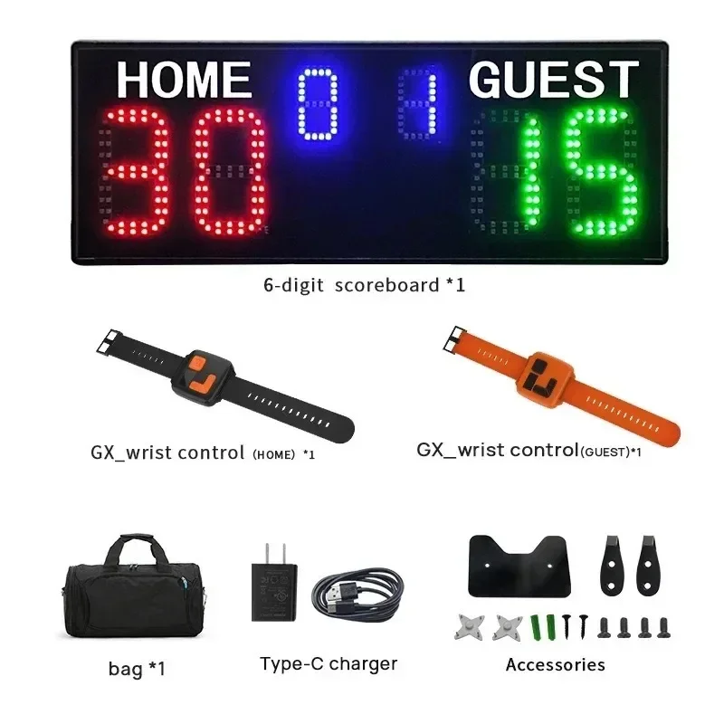 Por    Electronic Scoreboard (LED) - For Tennis/Basketball/Snooker/Dart/Swimming + Player Names Display