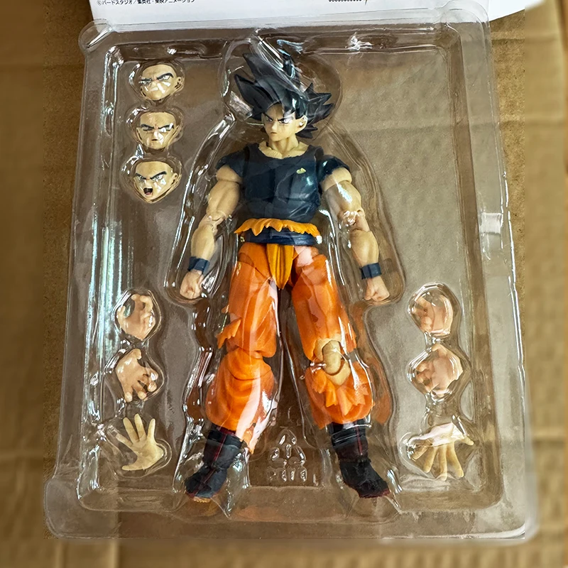 SHF Dragon Ball Figures Super Son Goku Migatte No Goku Kizashi Action Figure GBZ Joint Movable Collection Model Doll Toys Gift