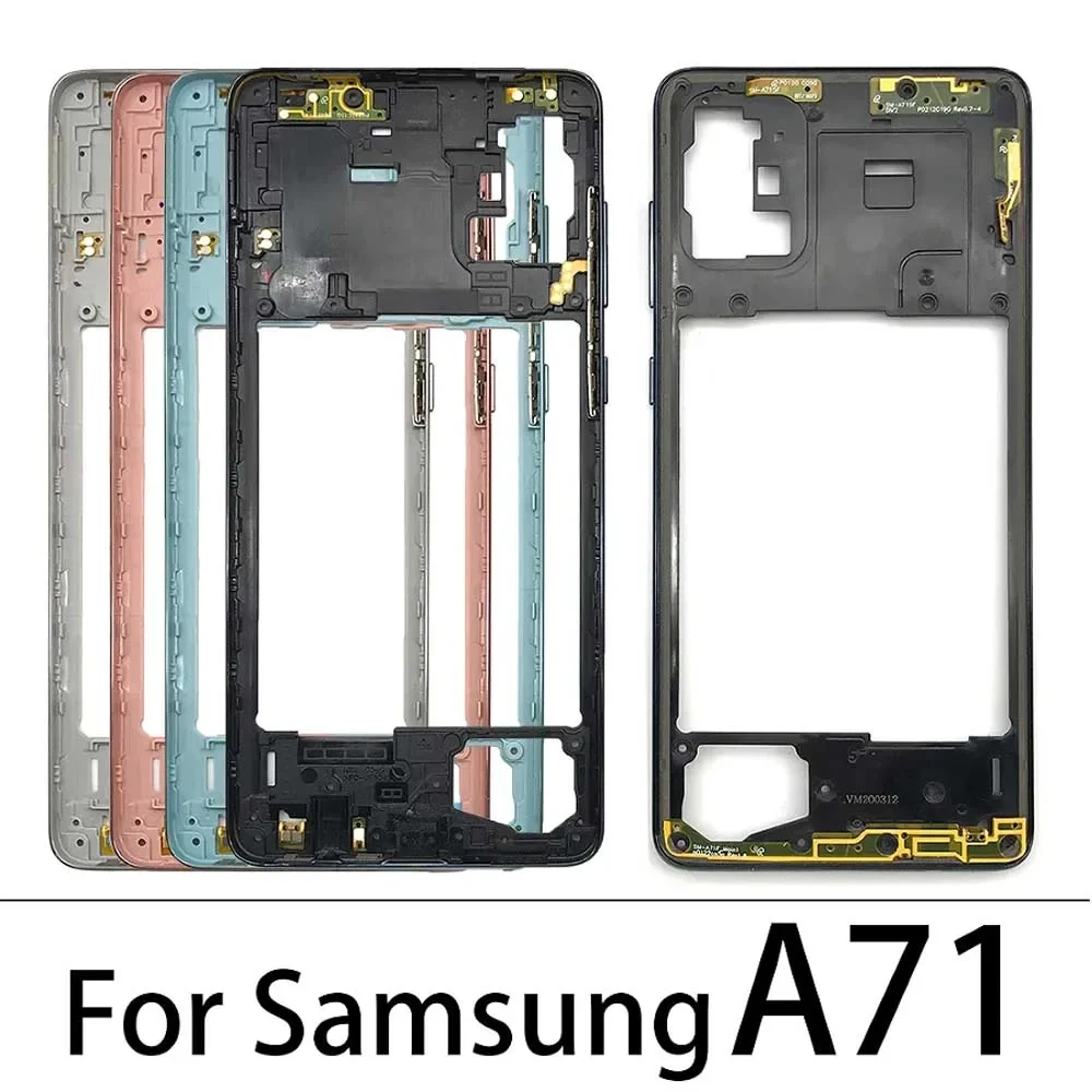 New Middle Frame Bezel Middle Plate Cover For Samsung A31 A41 A51 A71 Repair Parts