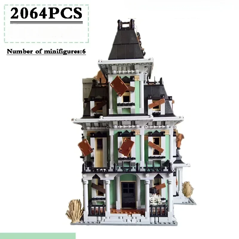 2024 New Monster Warrior Series Haunted House Building Blocks Model Boy Birthday Toy Gift Building Blocks