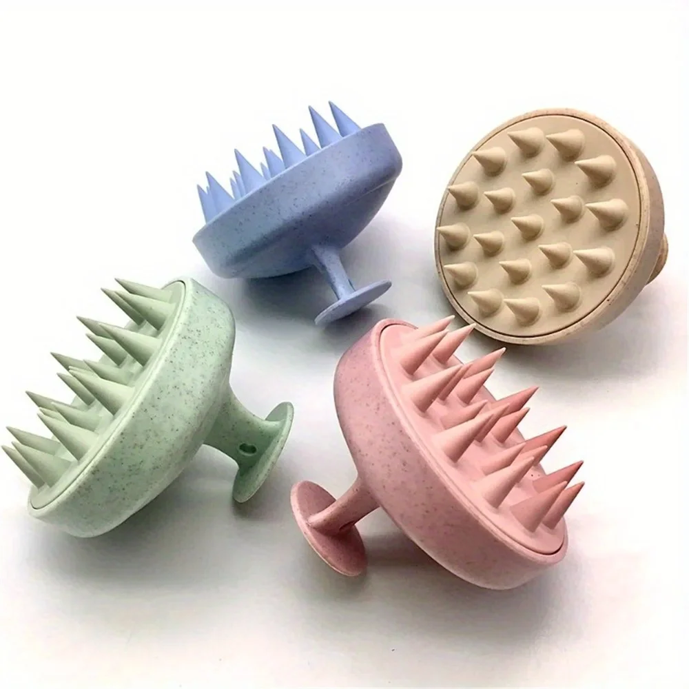 1pc Silikon Shampoo Pinsel Körper Massage Pinsel Bad Dusche Pinsel Salon Friseur Werkzeug Kopfhaut Massage Kamm Haar Waschen kamm