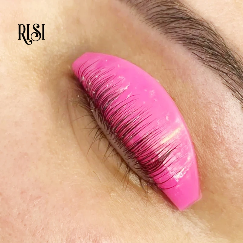 RISI 4pairs Lash Lift Pads Super Soft Lash Lift Rods Silicone Eyelash Perm Pad Lashes Rods Shield Lifting Lash Lift Shields