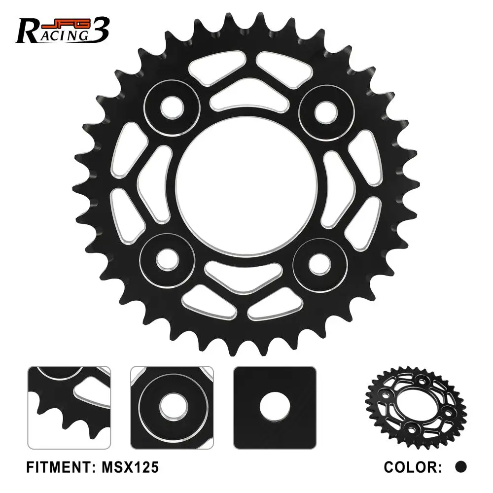 Motorcycles Accessories Chain Sprocket 420-34T CNC Aluminum Parts Moto Dirt Pit Bike Off-Road Vehicle For HONDA MSX125 MSX 125