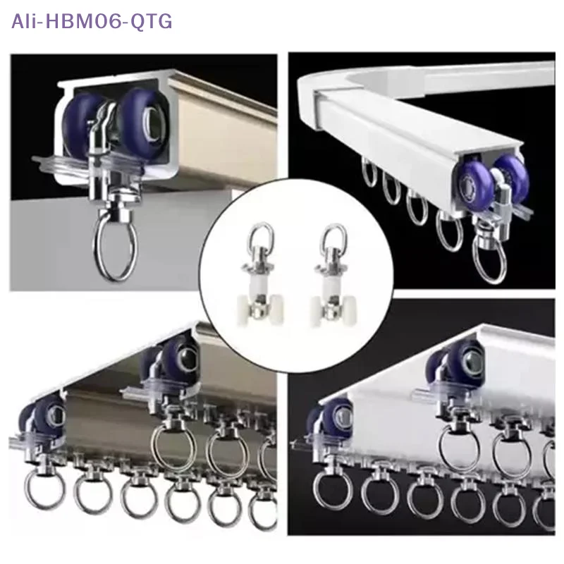 [New] 20 Piece Zinc Alloy Curtain Roller Set For Straight Gliding Tracks Home Curtain