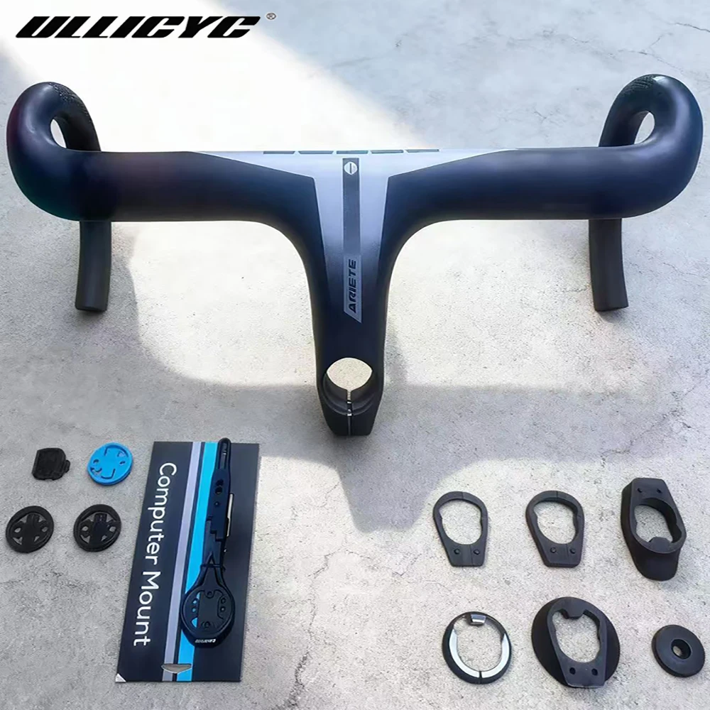

2025 New Carbon Road Bike Handlebar Internal Cable Routing T1000 Toray Carbon Fiber 28.6mm Clamp 440mm Width for Cycling