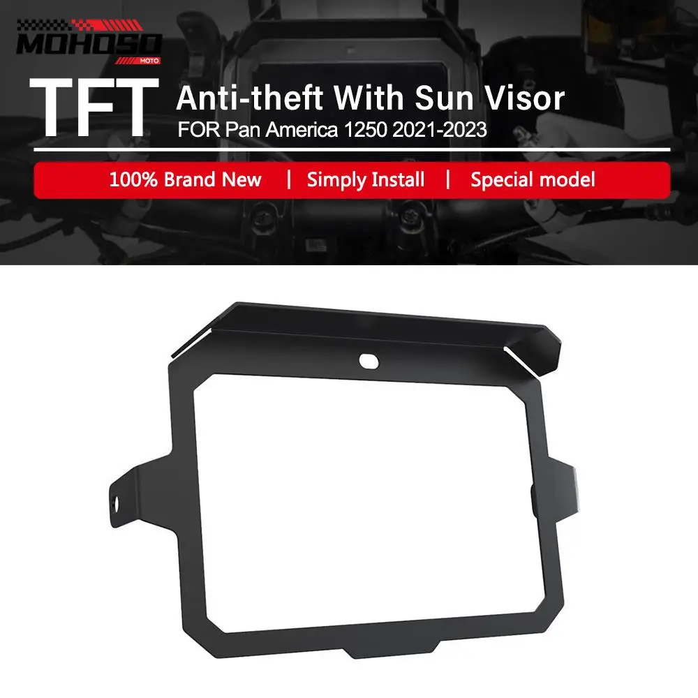 

Motorcycle Accesories For PAN AMRICA 125 21-2023 TFT Anti-theft Guard With Sun Visor FOR Pan America 1250 RA1250 2021 2022 2023